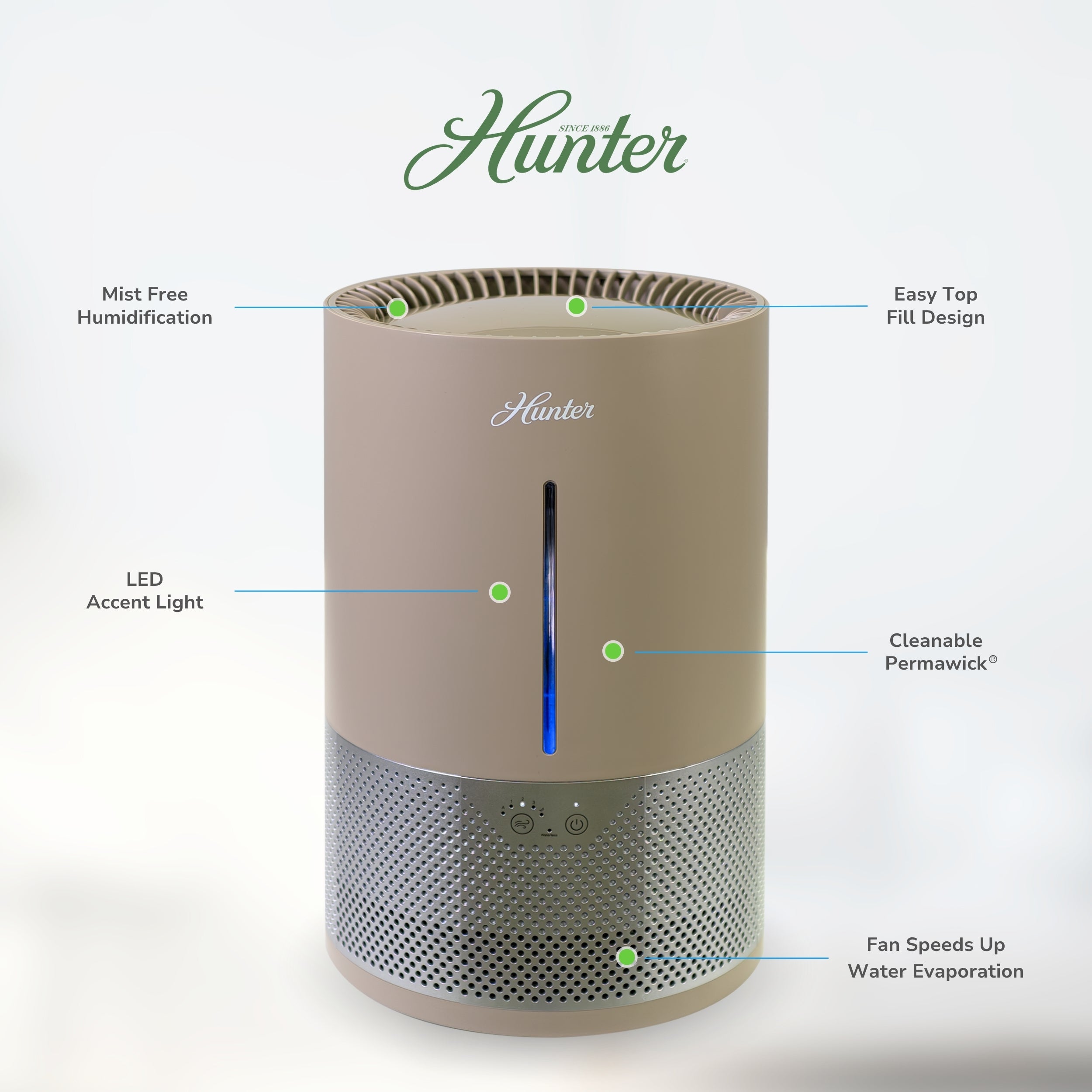 Hunter Aspire Evaporative 4.8L Humidifier HHE150