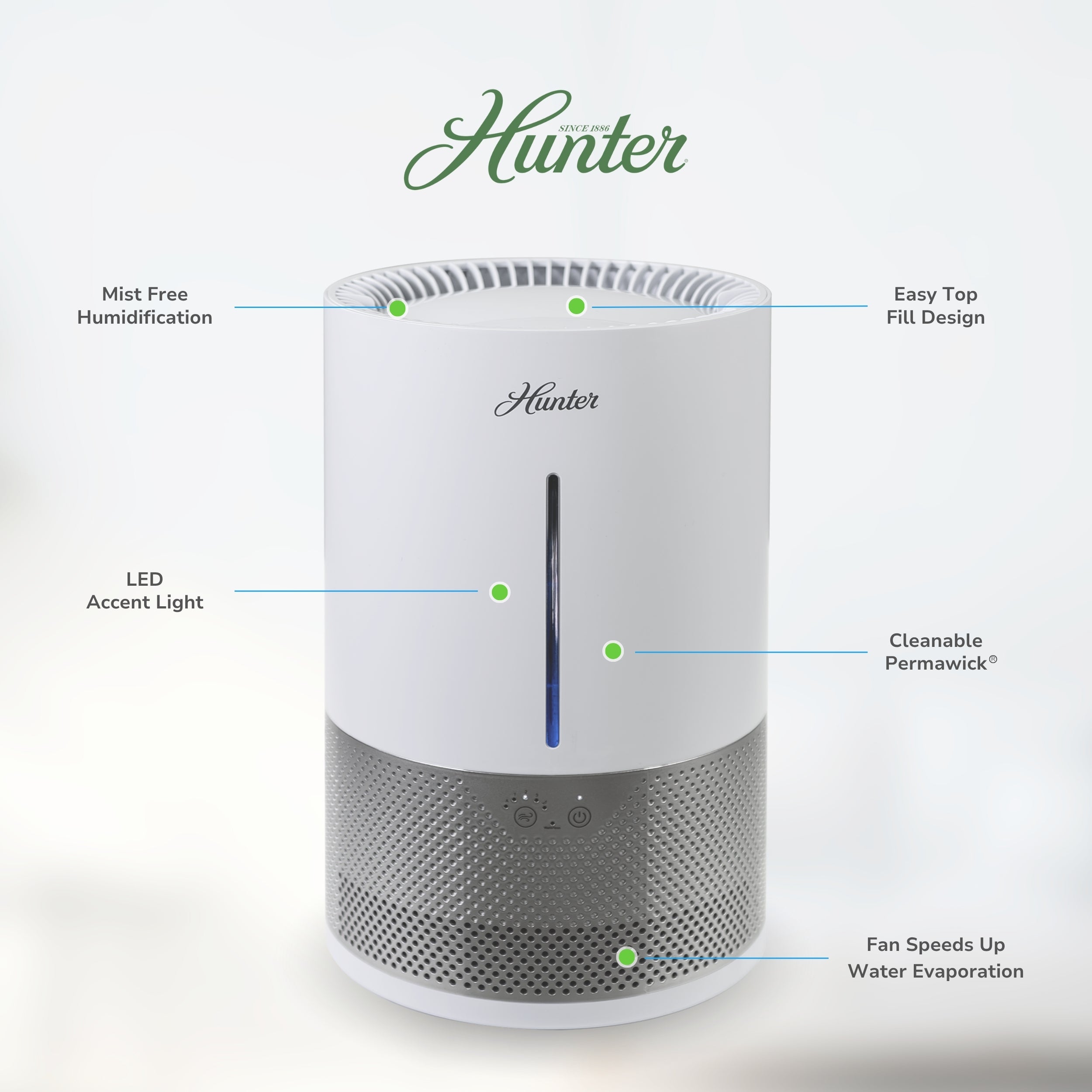 Hunter Aspire Evaporative 4.8L Humidifier HHE150