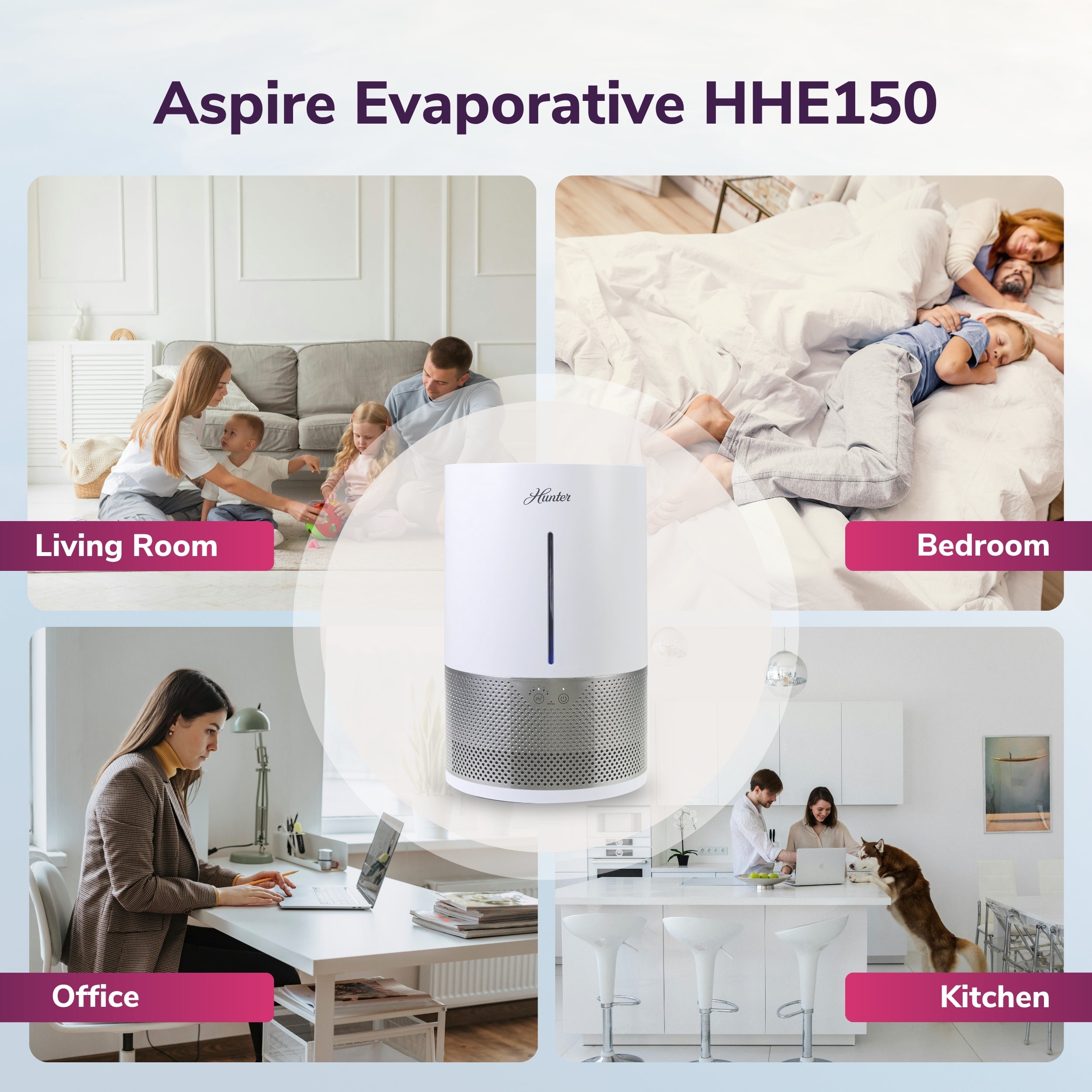 Hunter Aspire Evaporative 4.8L Humidifier HHE150
