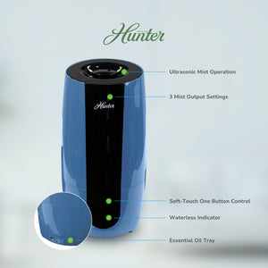 HHU475 Hunter Aspire 0.7 Gal Ultrasonic Cool Mist Humidifier