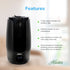 Hunter Aspire Ultrasonic 2.25 Gal Cool Mist Humidifier HHU400