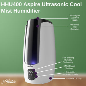 HHU400 Aspire Ultrasonic Cool Mist Humidifier