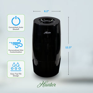 HHU475 Hunter Aspire 0.7 Gal Ultrasonic Cool Mist Humidifier