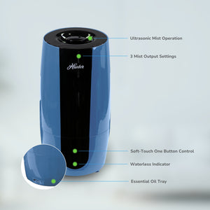 HHU475 Hunter Aspire 0.7 Gal Ultrasonic Cool Mist Humidifier