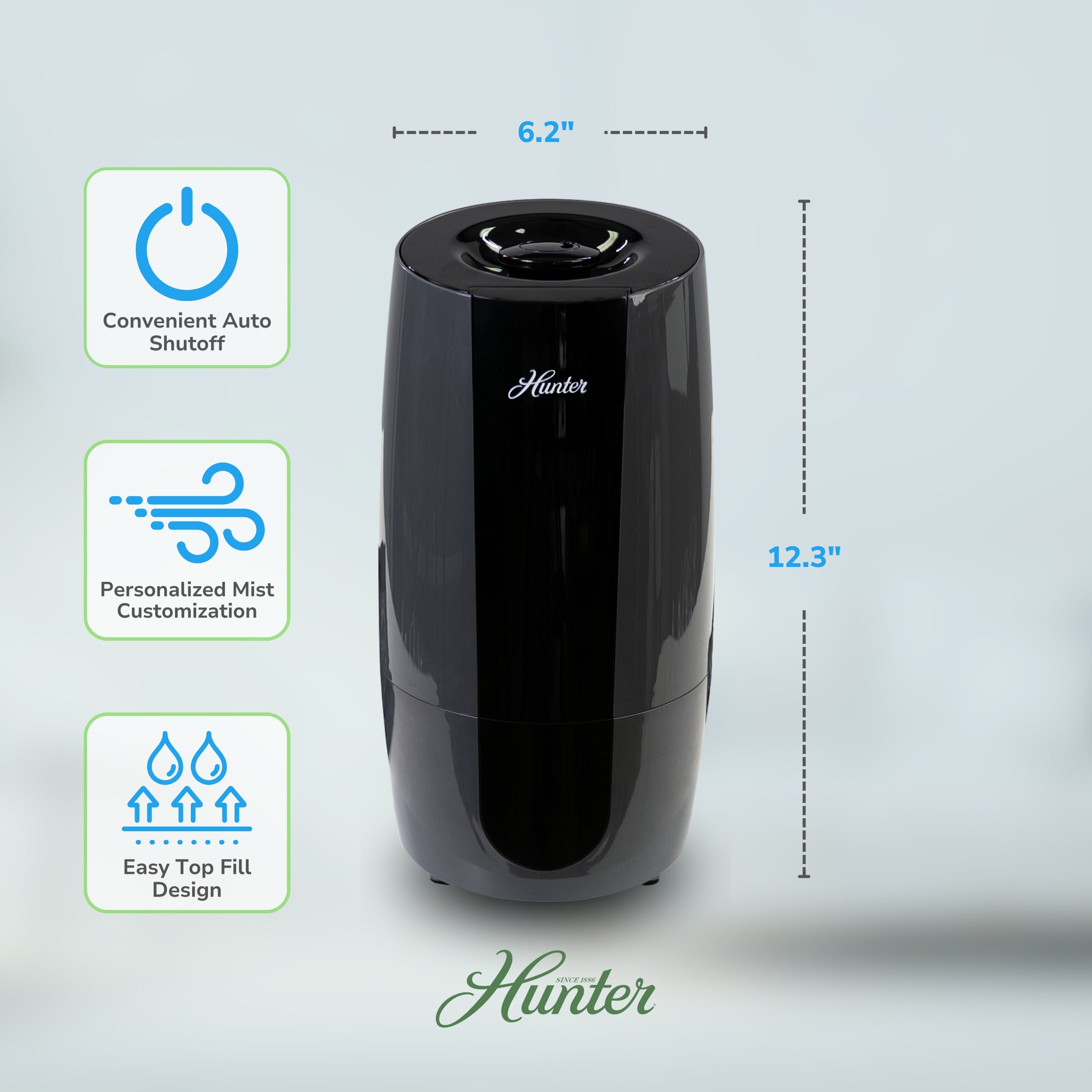 Hunter Aspire Cool Mist 0.7 Gal Ultrasonic Humidifier HHU475