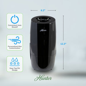 HHU475 Hunter Aspire 0.7 Gal Ultrasonic Cool Mist Humidifier