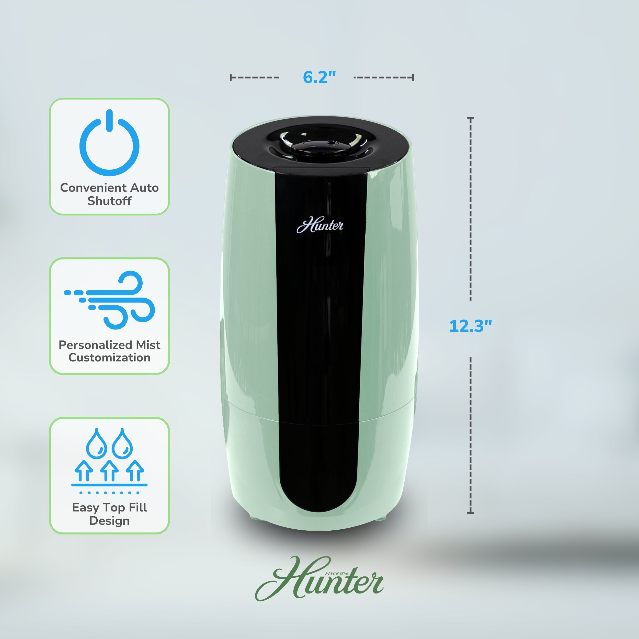 Hunter Aspire Cool Mist 0.7 Gal Ultrasonic Humidifier HHU475