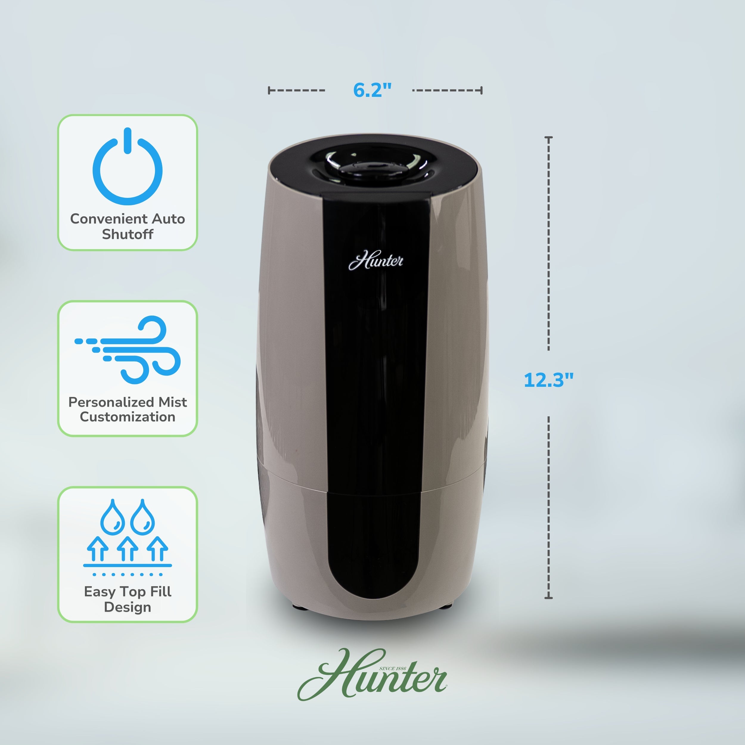 Hunter Aspire Cool Mist 0.7 Gal Ultrasonic Humidifier HHU475