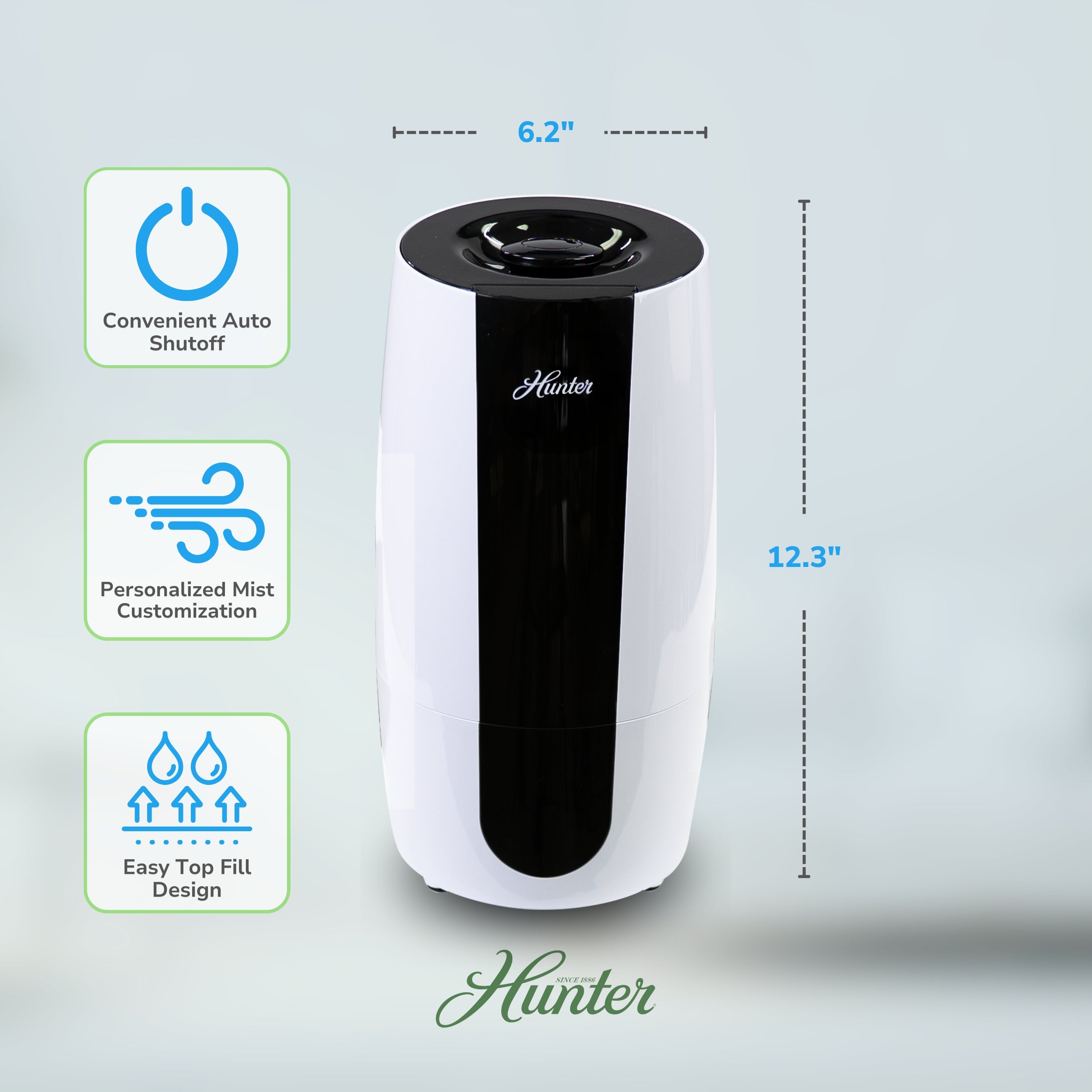Hunter Aspire Cool Mist 0.7 Gal Ultrasonic Humidifier HHU475