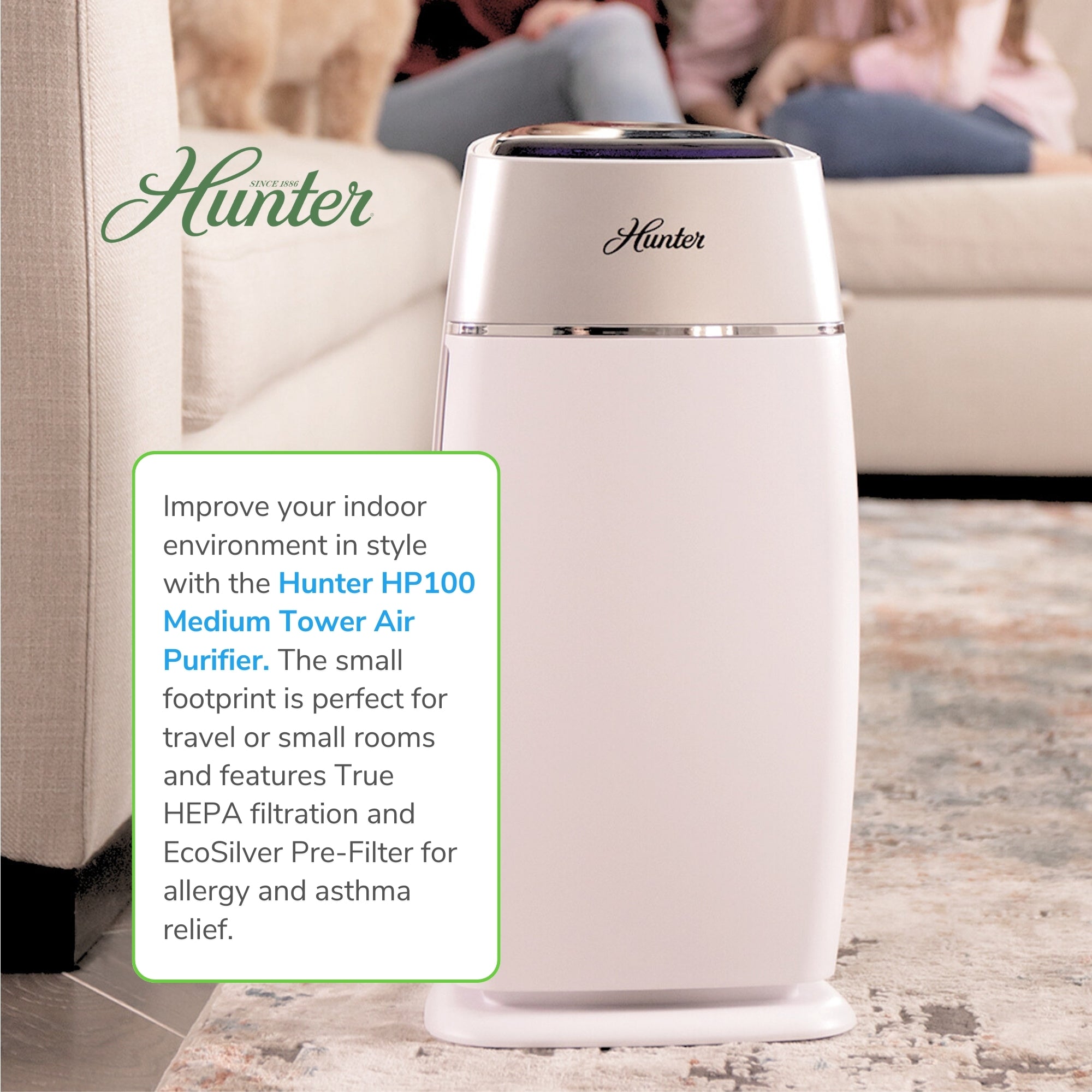 Hunter Medium Tower Air Purifier HP100
