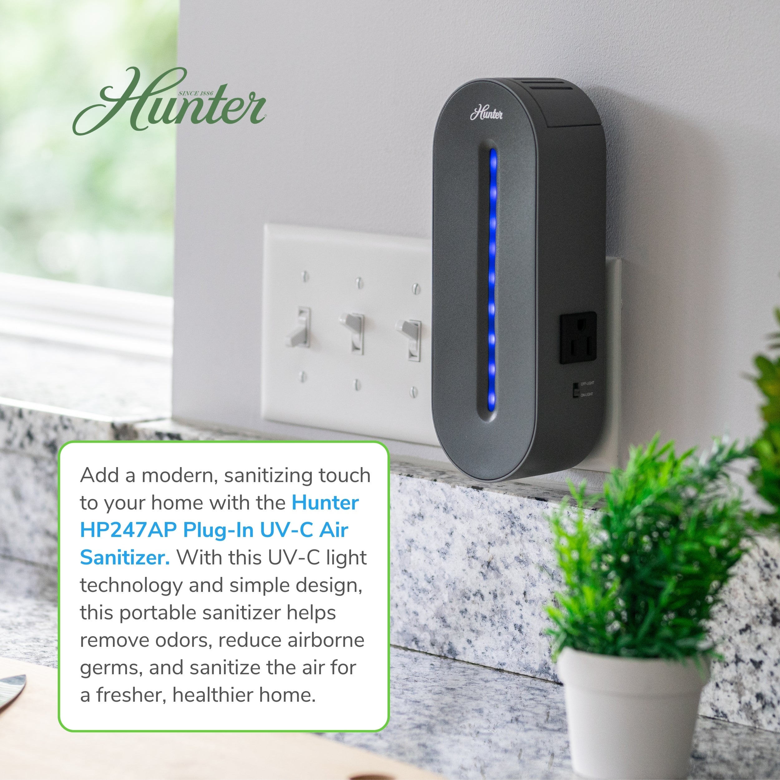Hunter Plug-In UV-C Air Sanitizer HP247AP