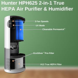 HPH625 2-in-1 True HEPA Air Purifier & Humidifier