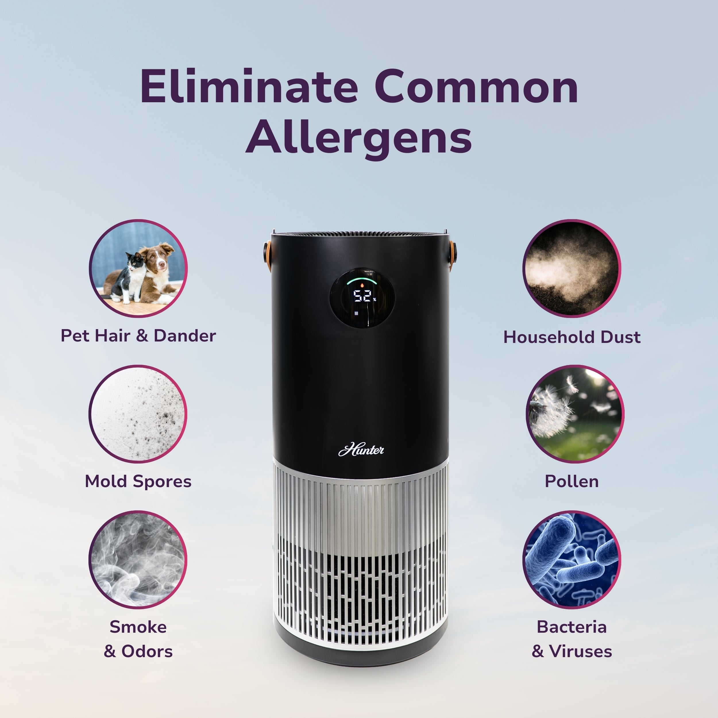 Hunter 2-in-1 True HEPA Air Purifier & Humidifier HPH625