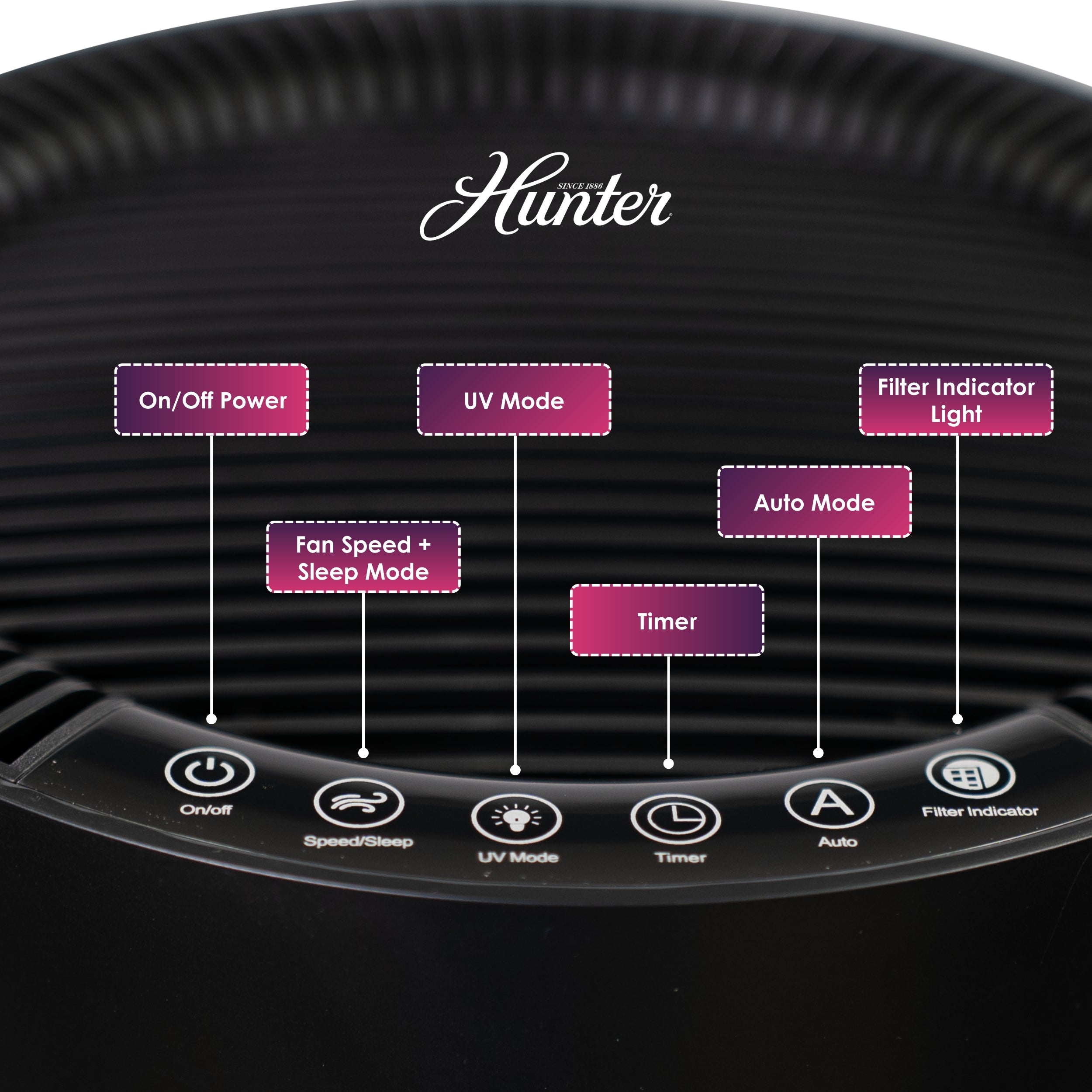 Hunter 2-in-1 True HEPA Air Purifier & Humidifier HPH625
