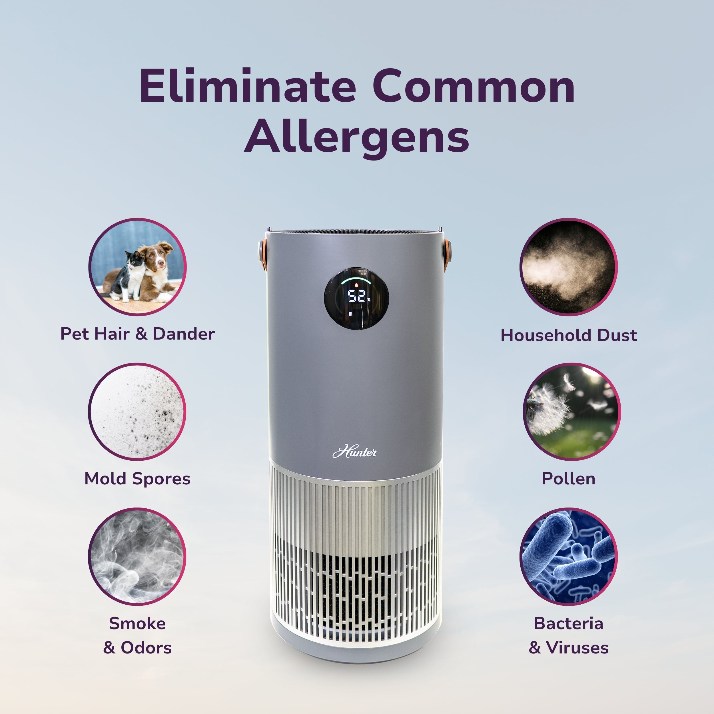 Hunter 2-in-1 True HEPA Air Purifier & Humidifier HPH625