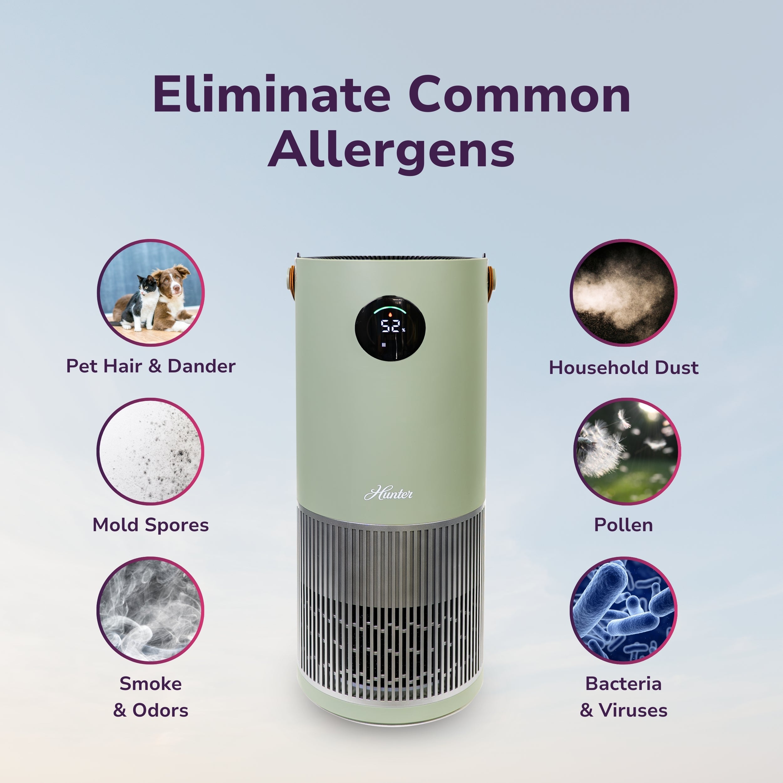 Hunter 2-in-1 True HEPA Air Purifier & Humidifier HPH625