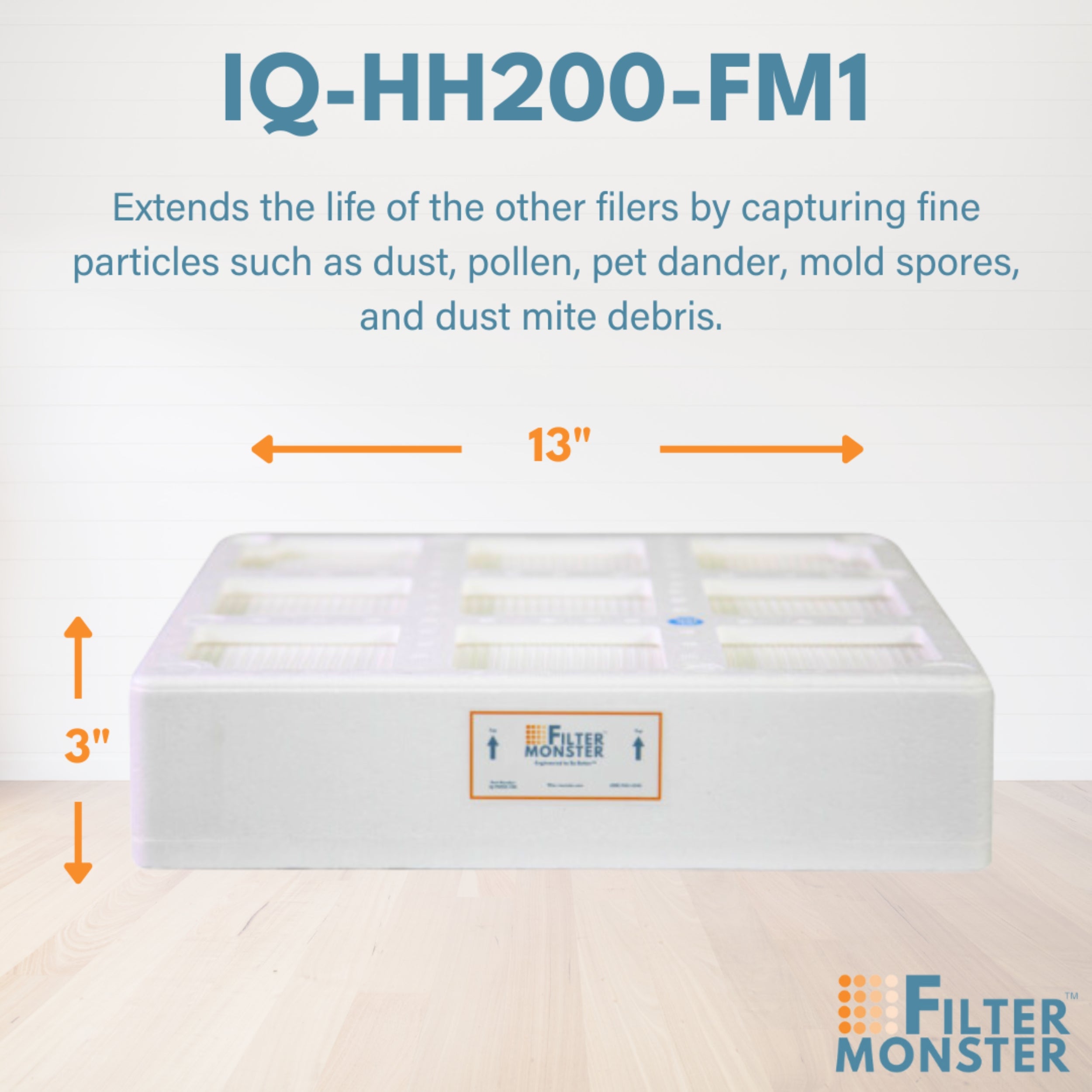 Filter-Monster Branded Medical Grade True HEPA Replacement Compatible with IQAir GC HyperHEPA Pre-Filter H11