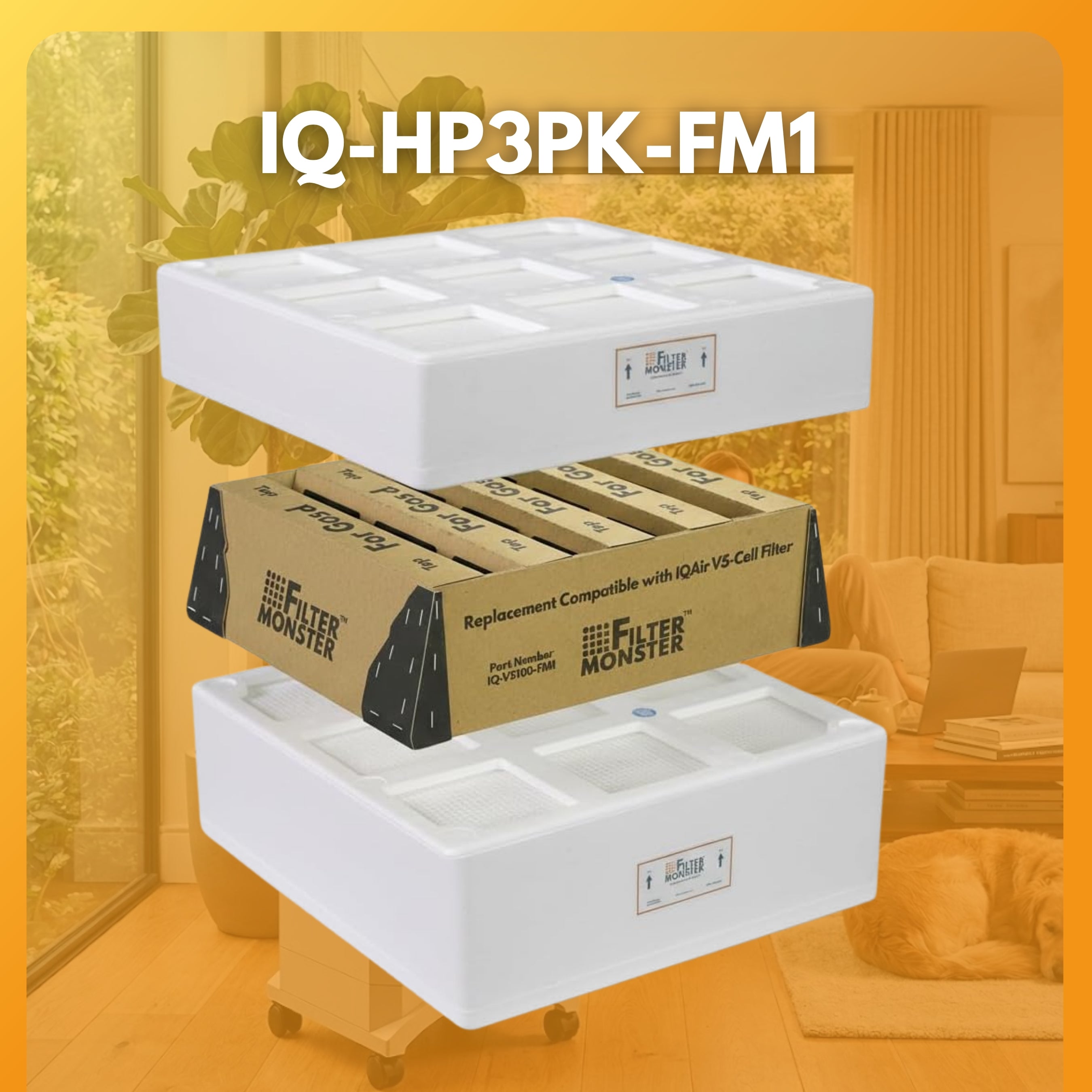 Filter-Monster Replacement Filter Bundle Compatible with IQAir HealthPro Series Air Purifier