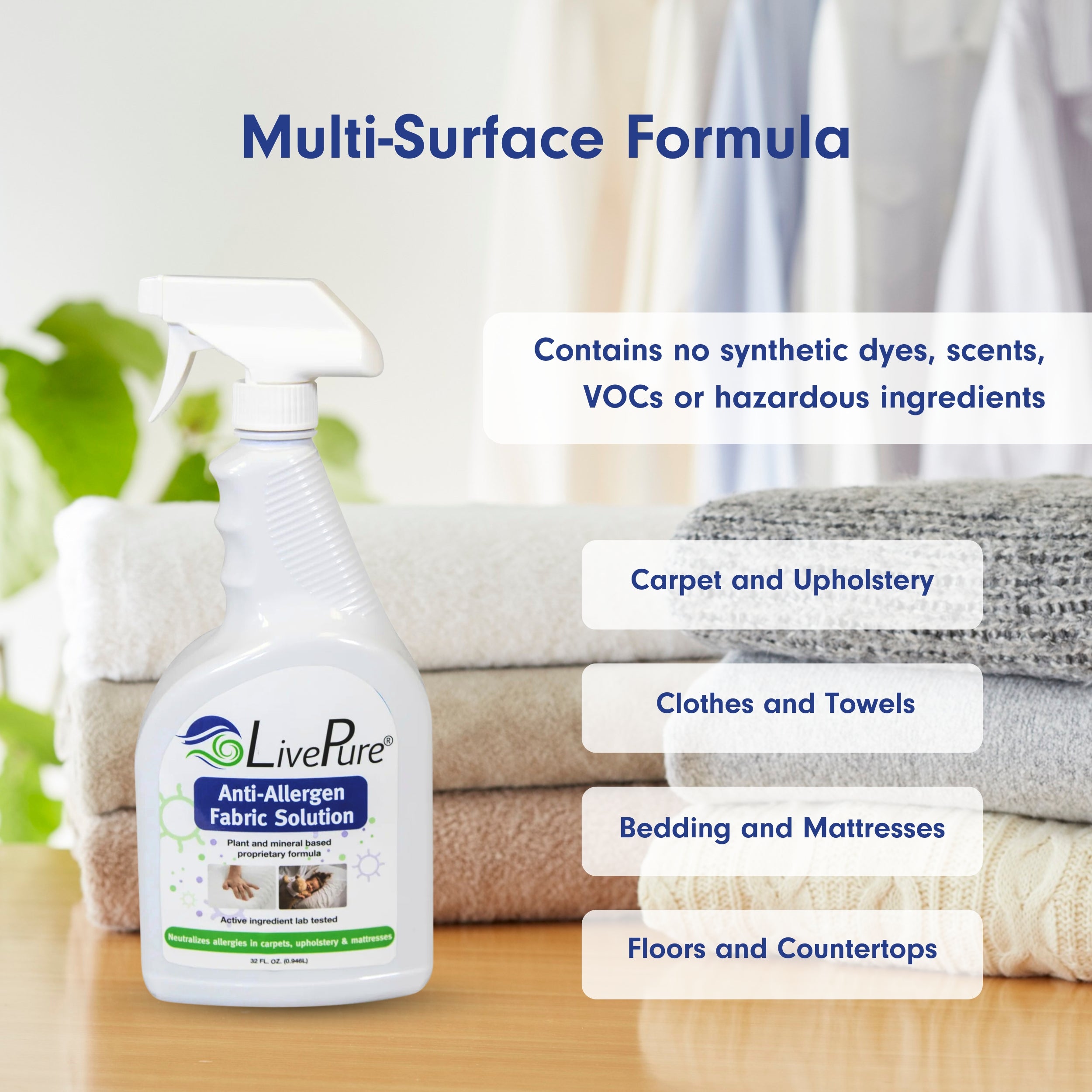 LivePure Anti-Allergen Fabric Sprays