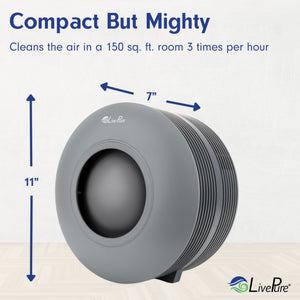 LivePure Capri Series True HEPA Tabletop Air Purifier, LP150THP