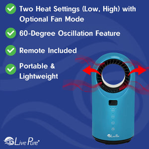 LivePure Turbine Vortex Auto-Duster Heater