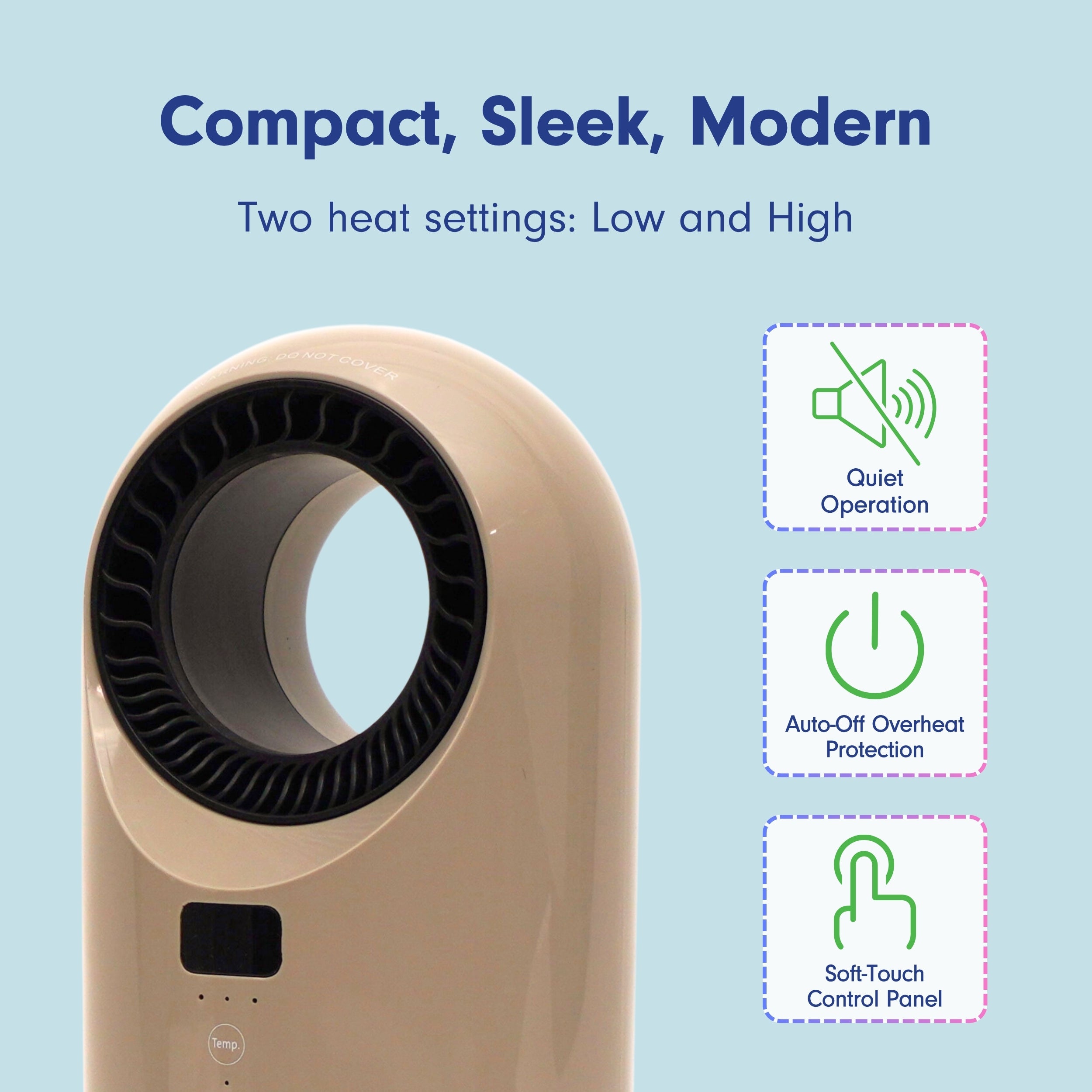 LivePure Turbine Vortex Auto-Duster Heater, LP2200