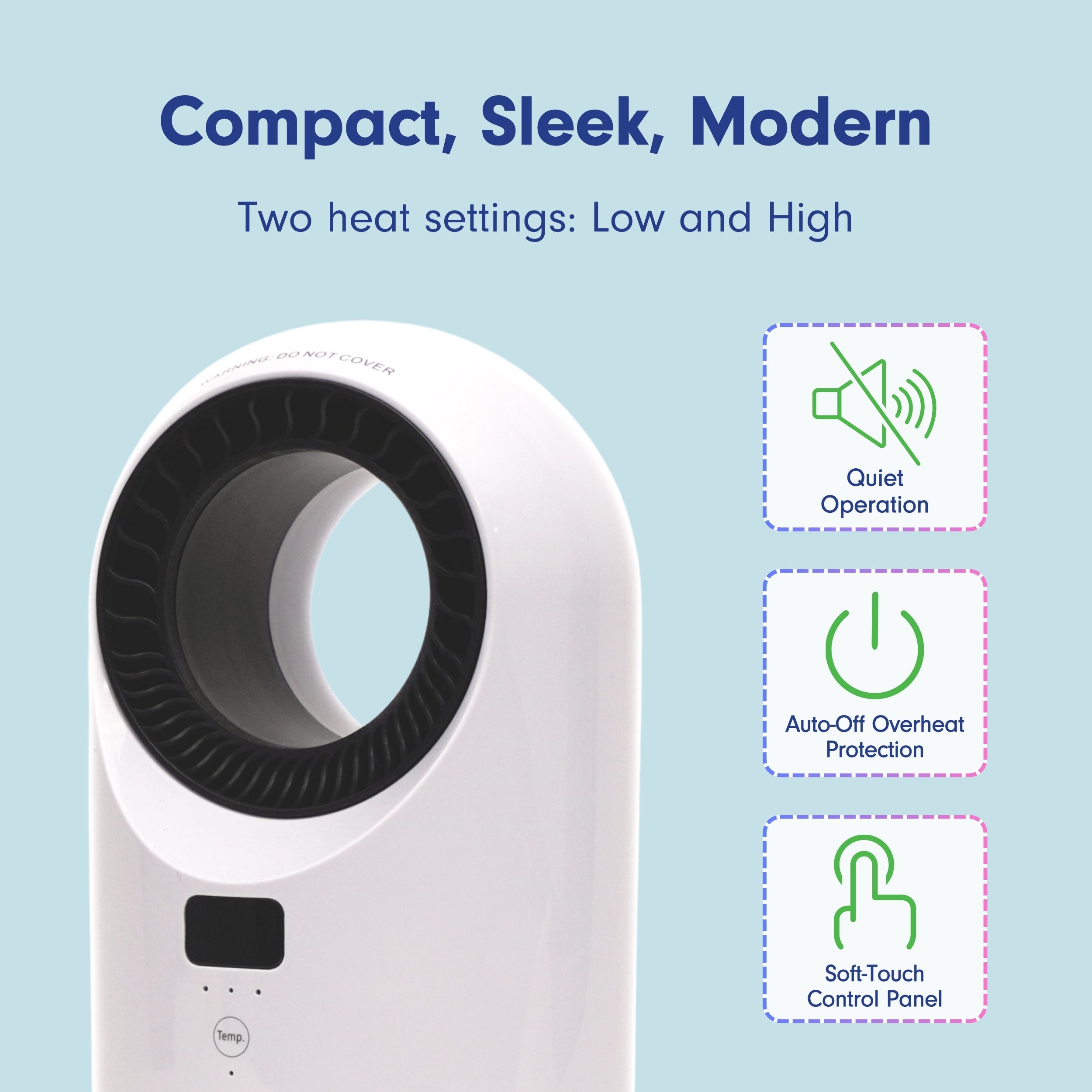 LivePure Turbine Vortex Auto-Duster Heater, LP2200
