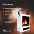 LivePure CrackleFlame Electric Space Heater