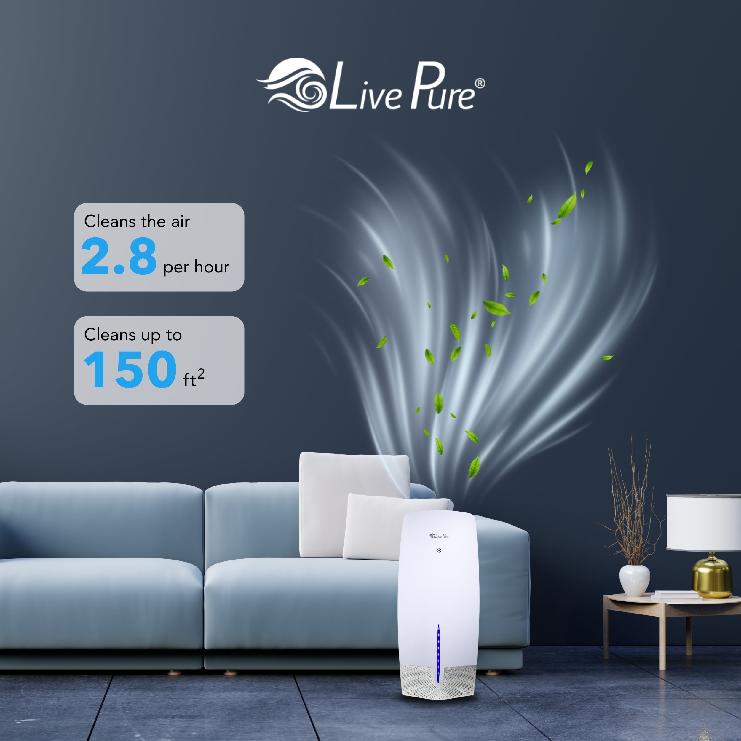 LivePure True HEPA Air Purifier w/Granular Carbon Insert LP470THP