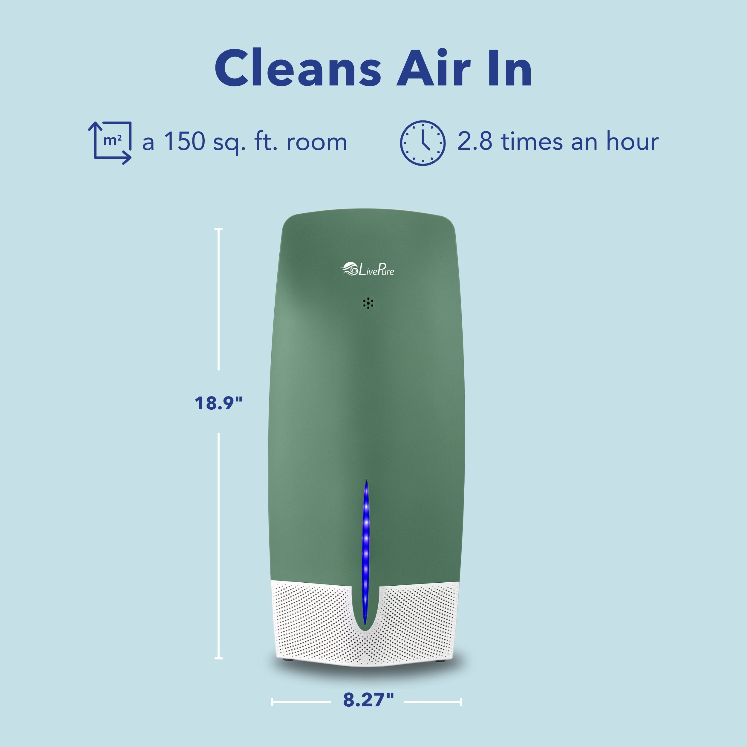 LivePure True HEPA Air Purifier w/Granular Carbon Insert LP470THP