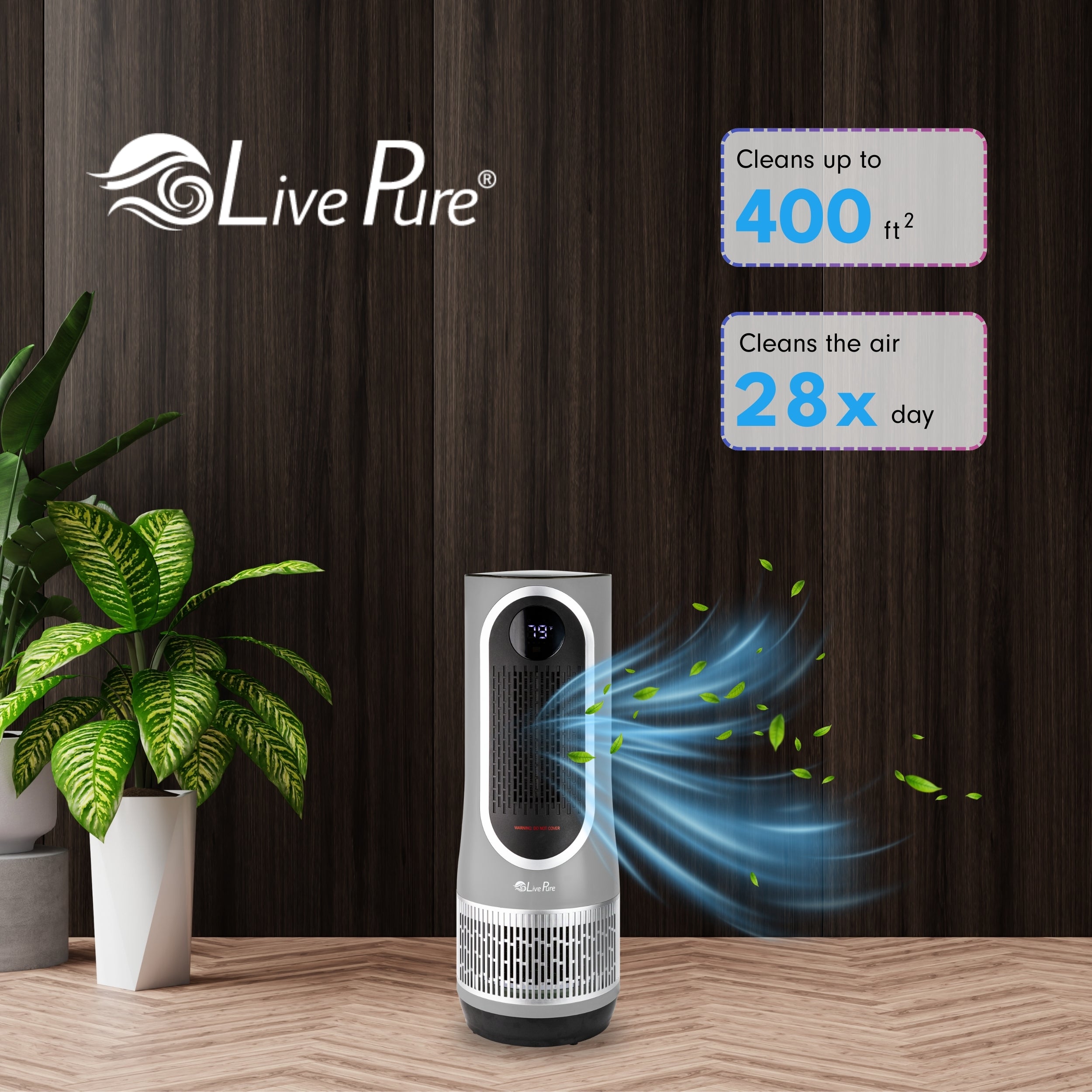 LivePure 3-in-1 Clean Heat Air Purifier/Heater LP500APHTR