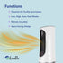 LivePure 3-in-1 Clean Heat Air Purifier/Heater LP500APHTR