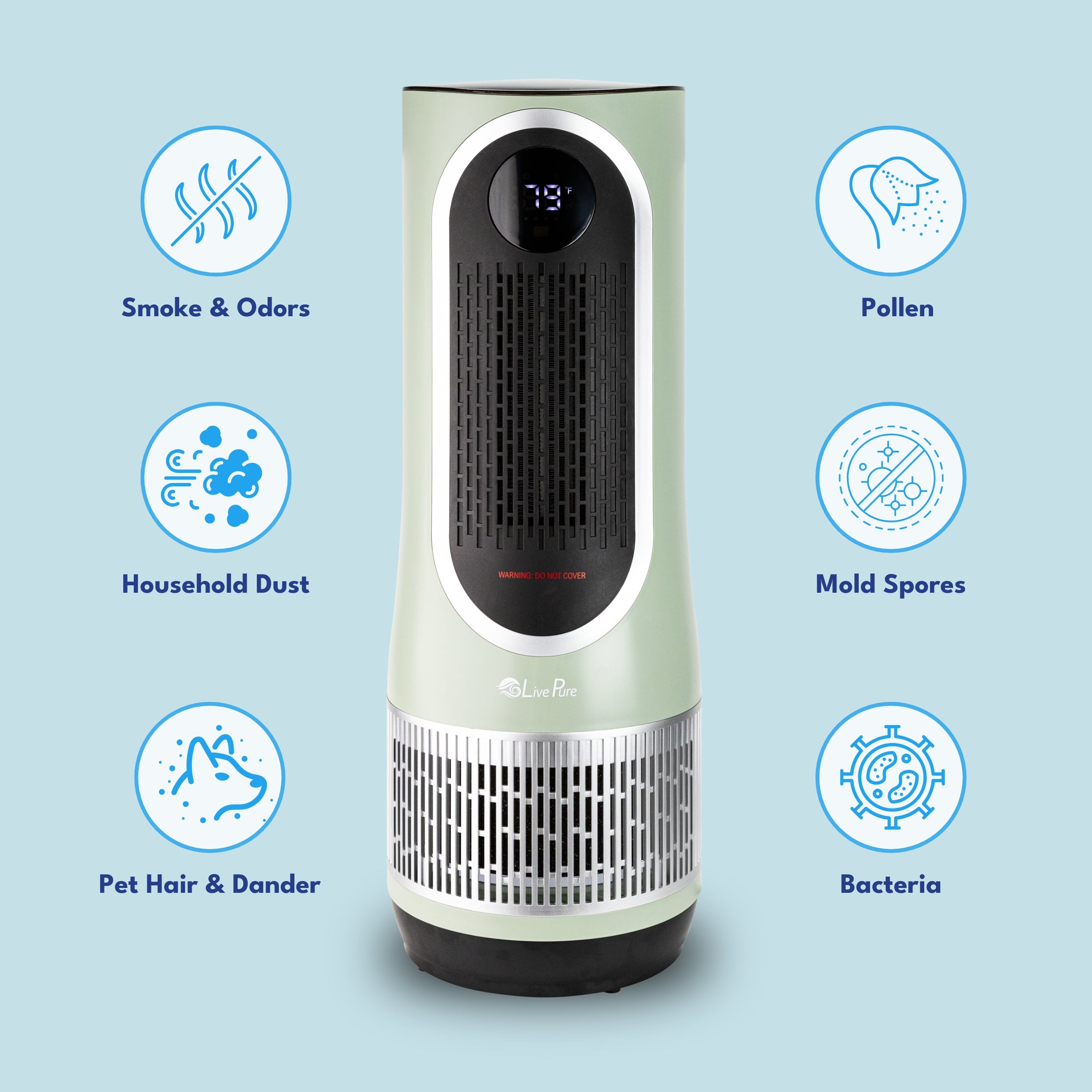 LivePure 3-in-1 Air Purifier/Fan and Heater LP520APHTR