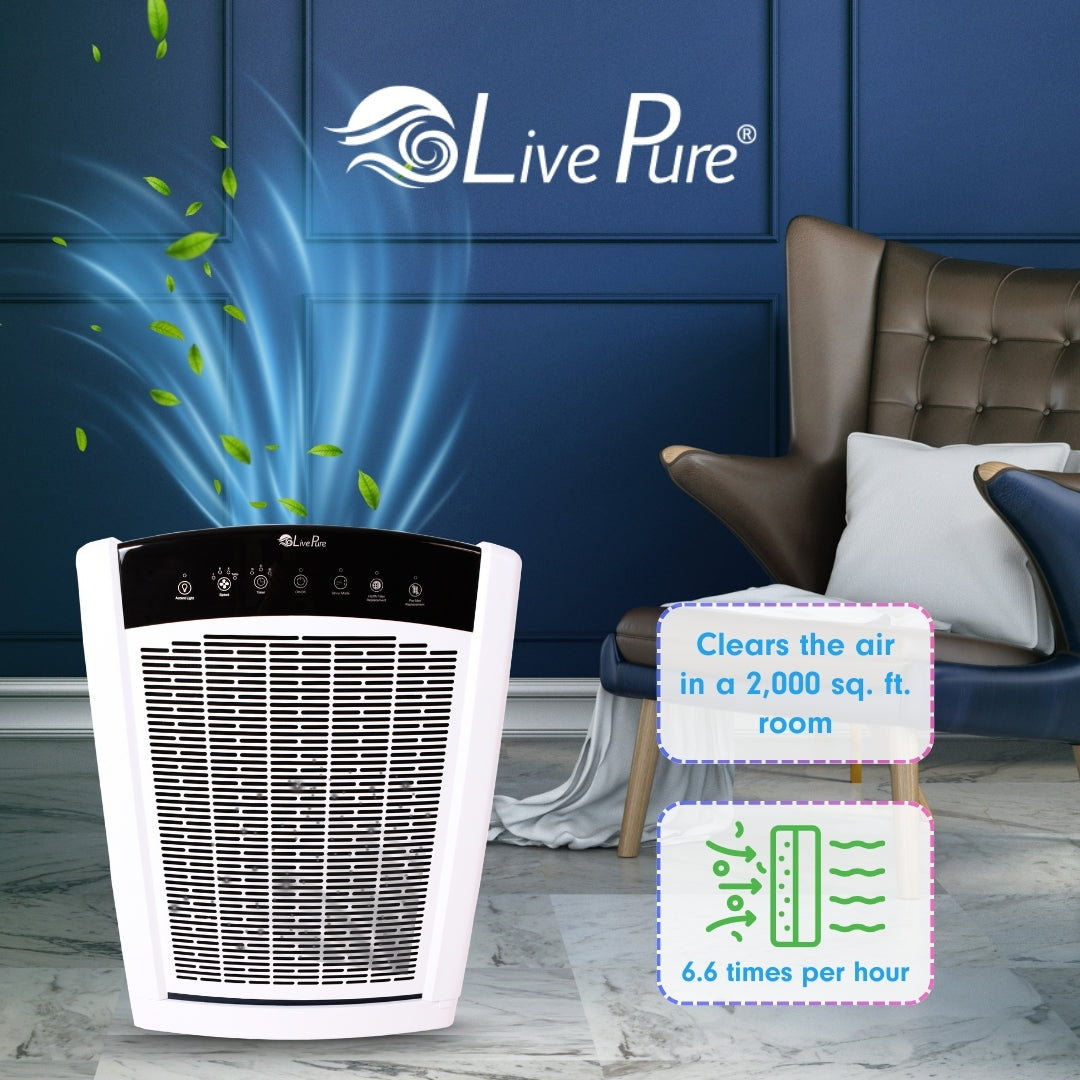 LivePure Bali Multi-Room True HEPA Console Air Purifier LP550TH