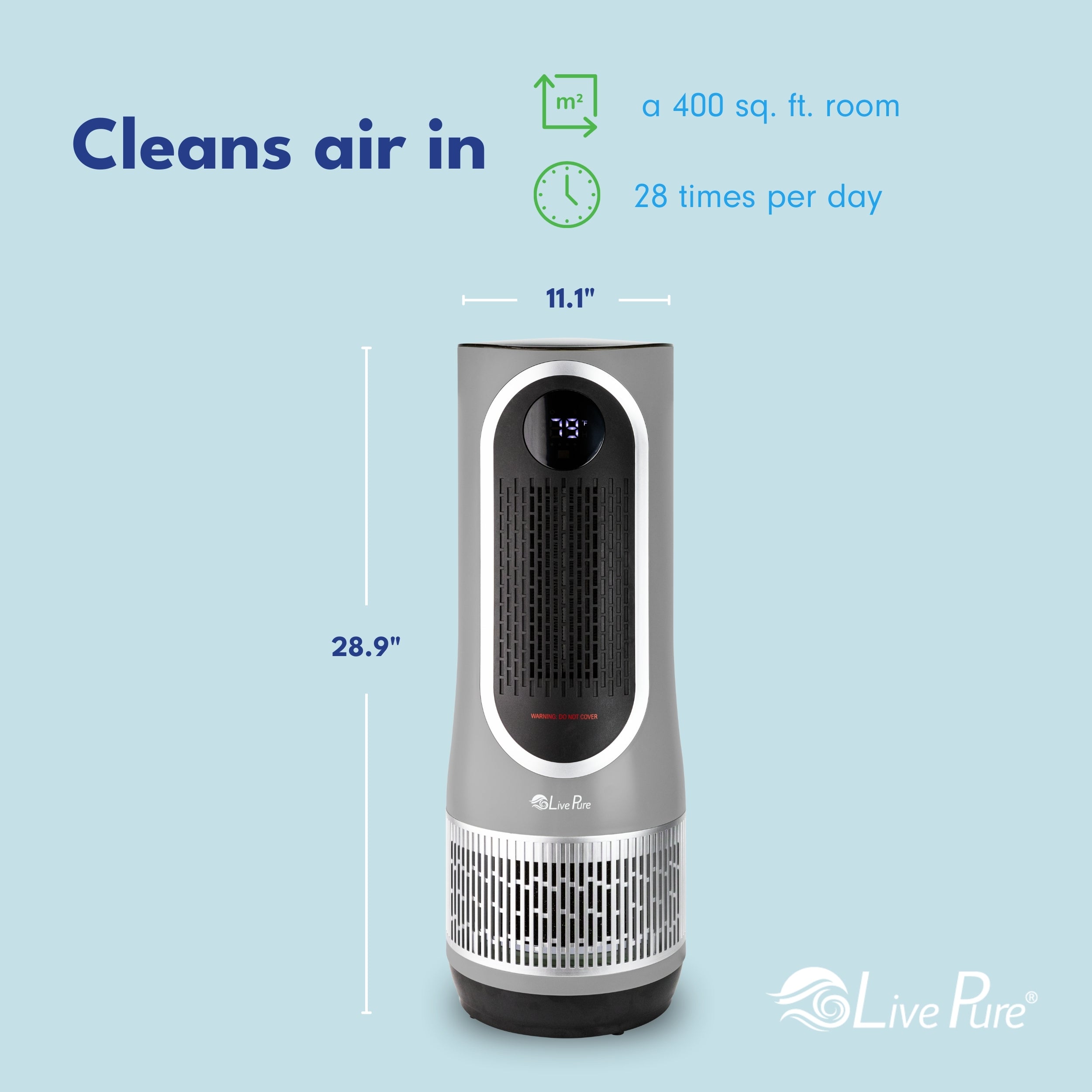 LivePure 3-in-1 HEPA Air Purifier/Fan and Heater LP580APHTR