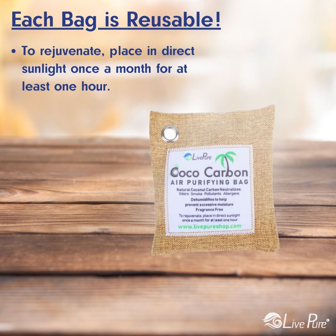 LivePure CocoCarbon Air Purifying Bags LPCB