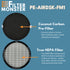 Filter-Monster 2-in-1 True HEPA Replacement For Pure Enrichment PUREZONE Halo Air Purifier