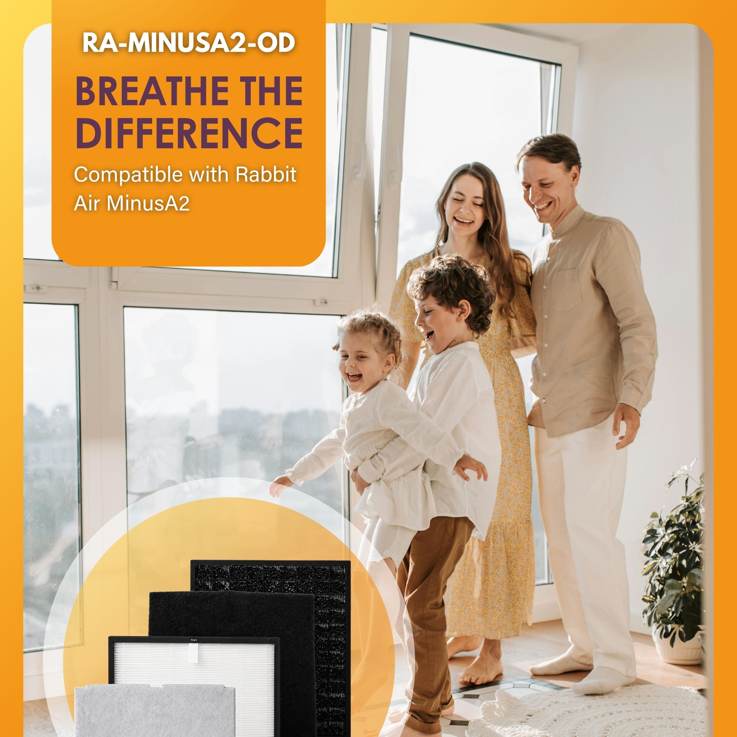 Filter-Monster Replacement for Rabbit Air MinusA2 Customized Filter