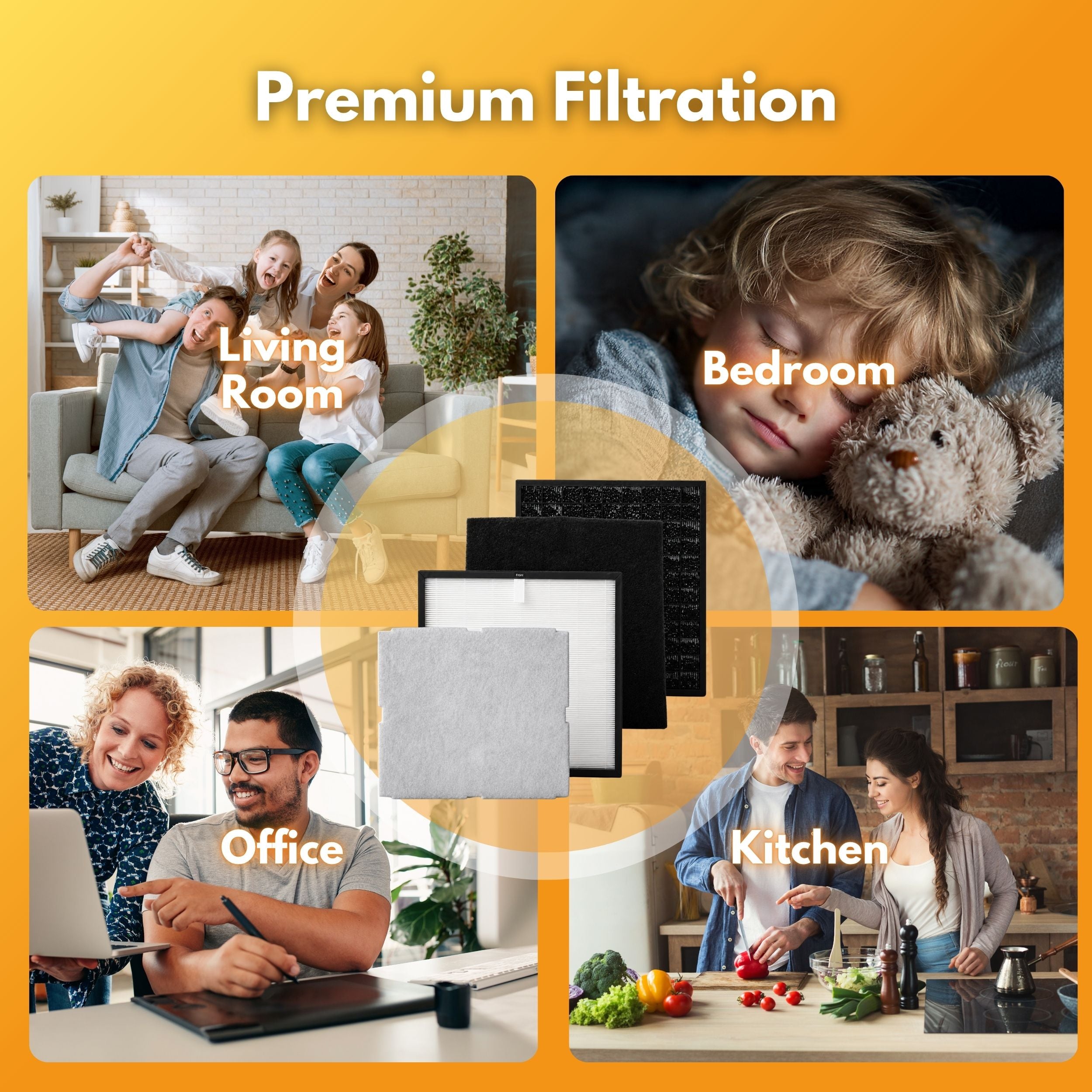 Filter-Monster Replacement for Rabbit Air MinusA2 Customized Filter