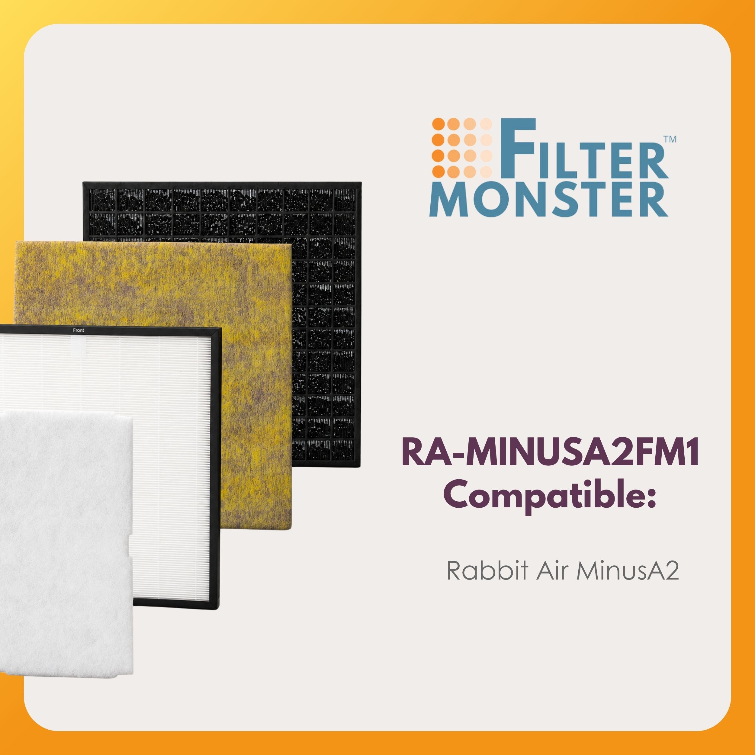 Filter-Monster Replacement for Rabbit Air MinusA2 Customized Filter