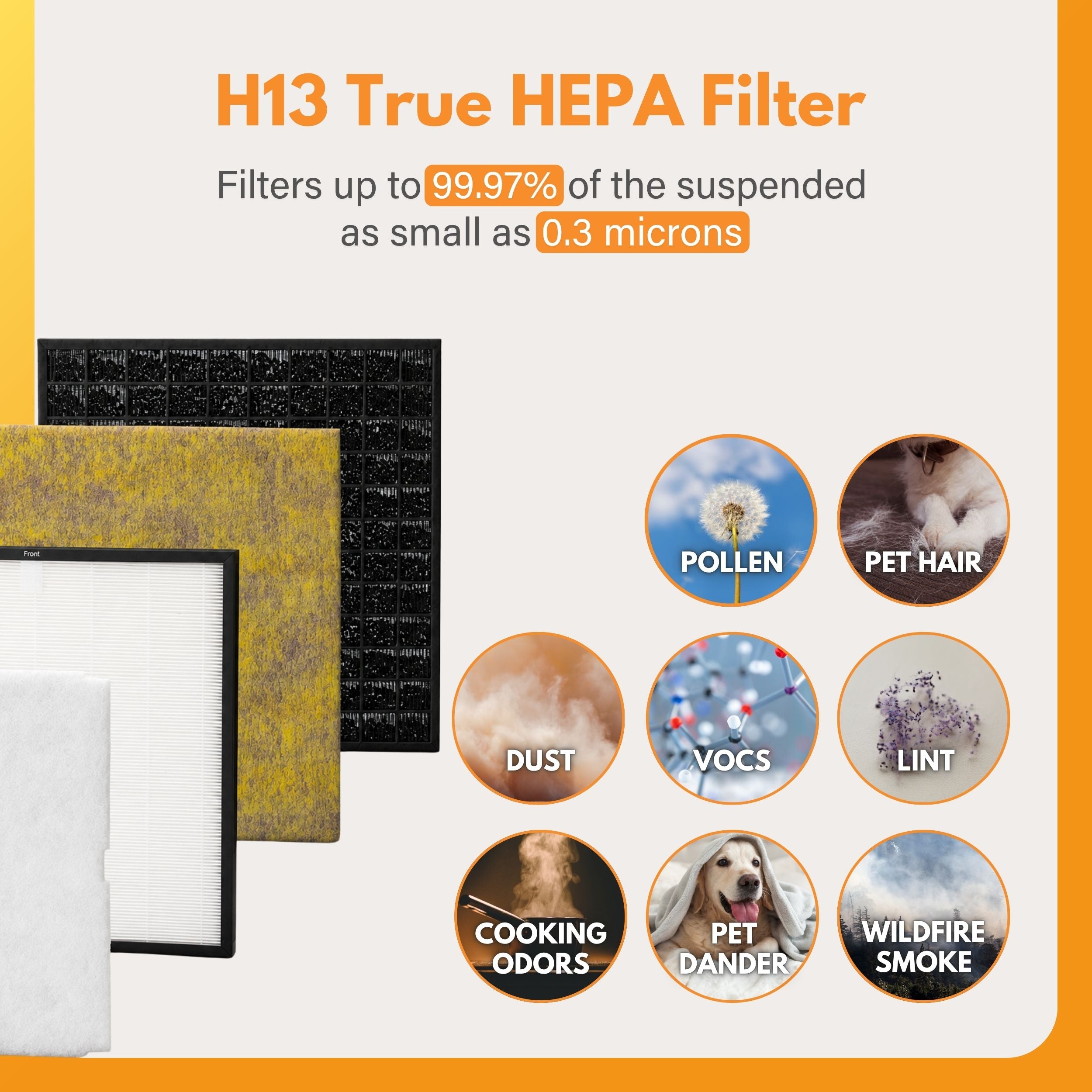 Filter-Monster Replacement for Rabbit Air MinusA2 Customized Filter