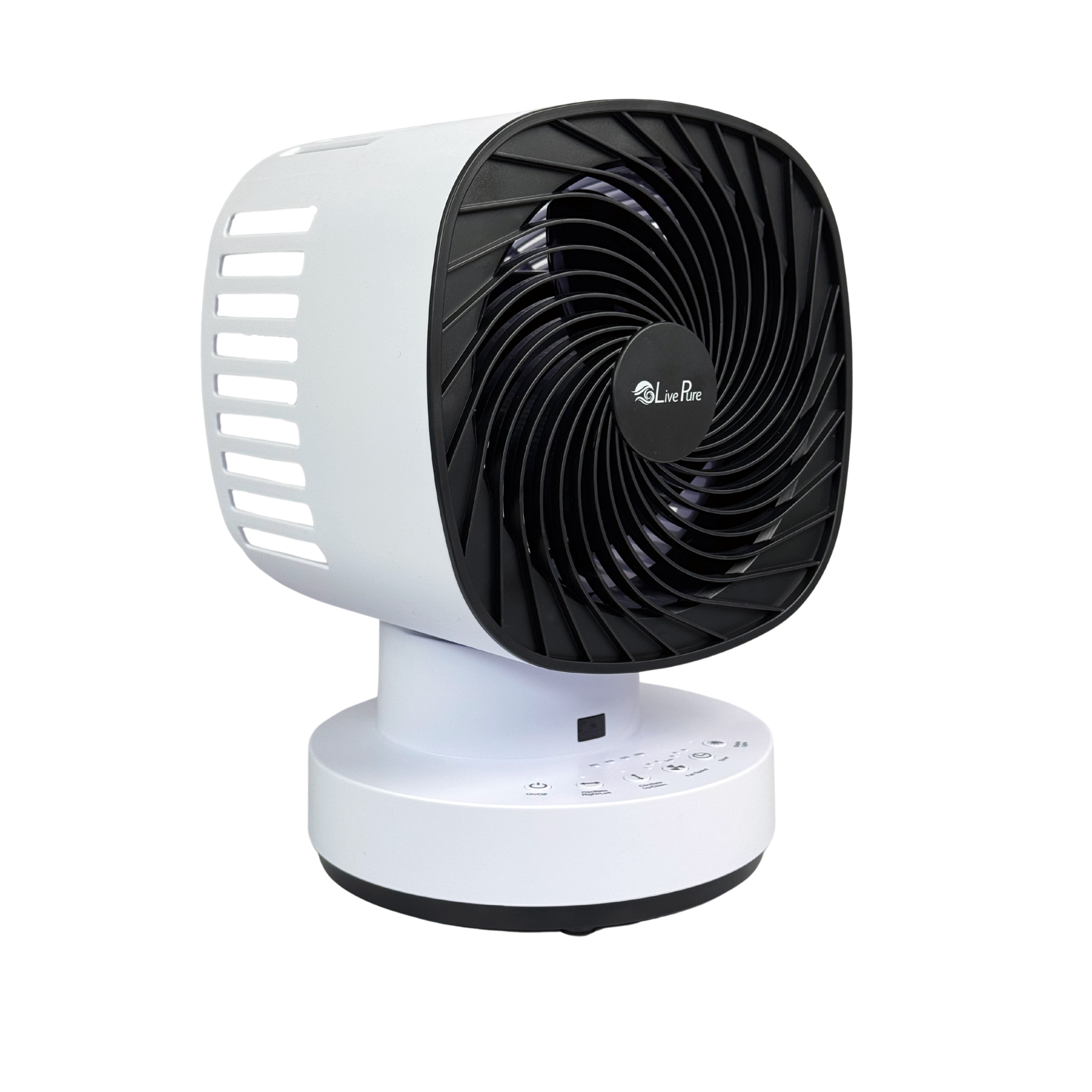 Rechargeable 4 Speed Orbital Dual Oscillating Fan with Remote