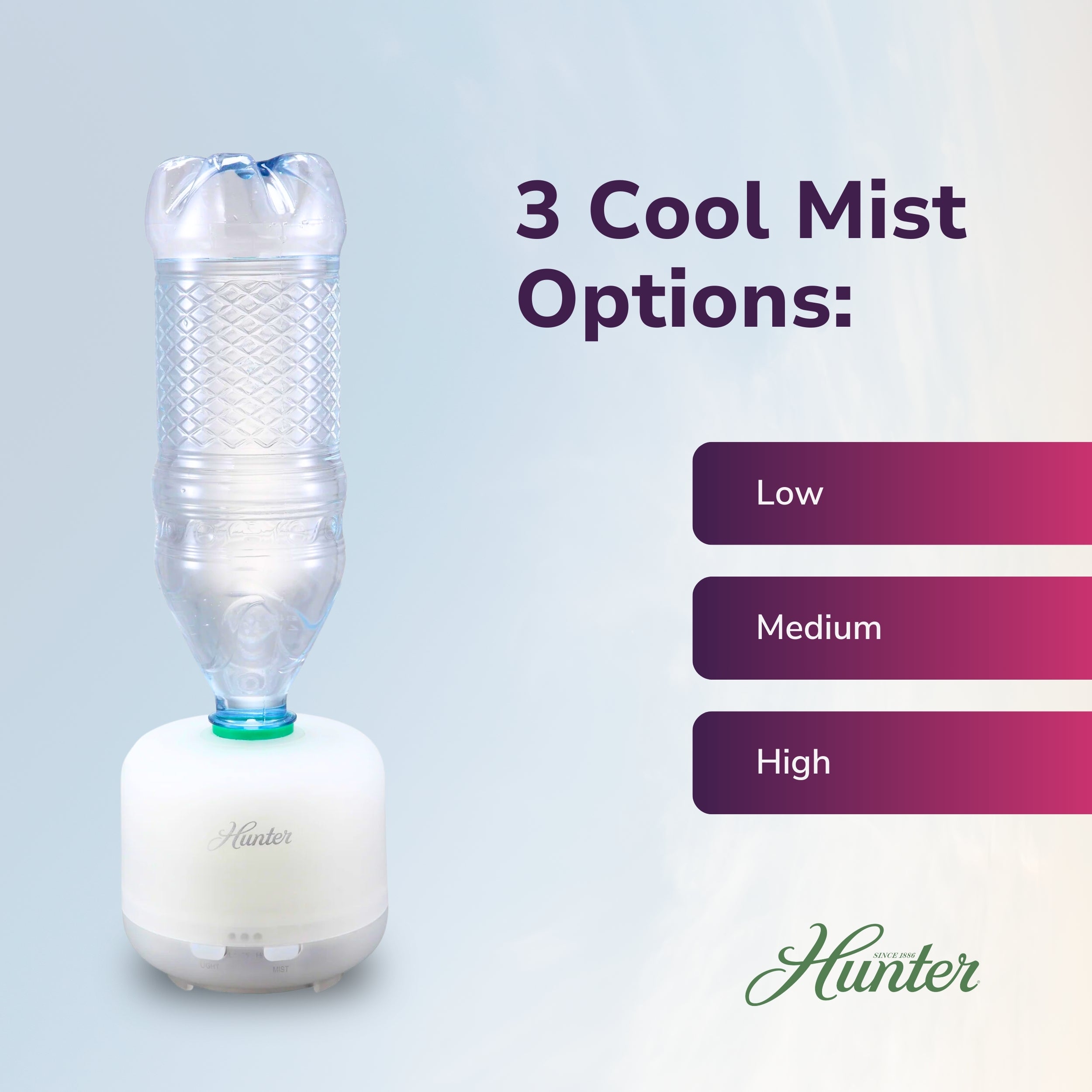 Hunter Aromatic LED Personal Ultrasonic Humidifier XJ-520
