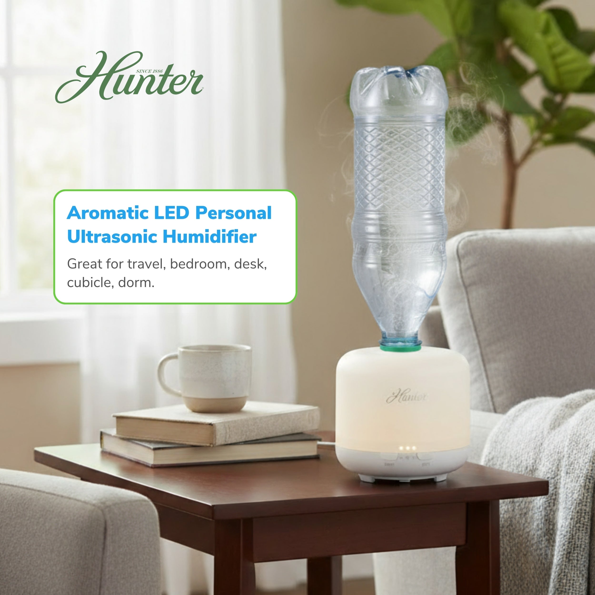 Hunter Aromatic LED Personal Ultrasonic Humidifier XJ-520