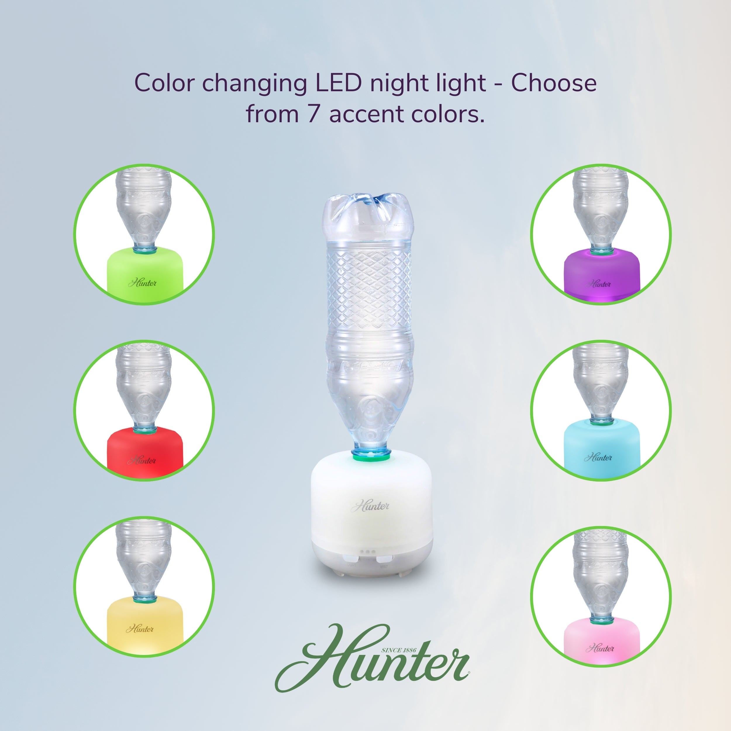 Hunter Aromatic LED Personal Ultrasonic Humidifier XJ-520