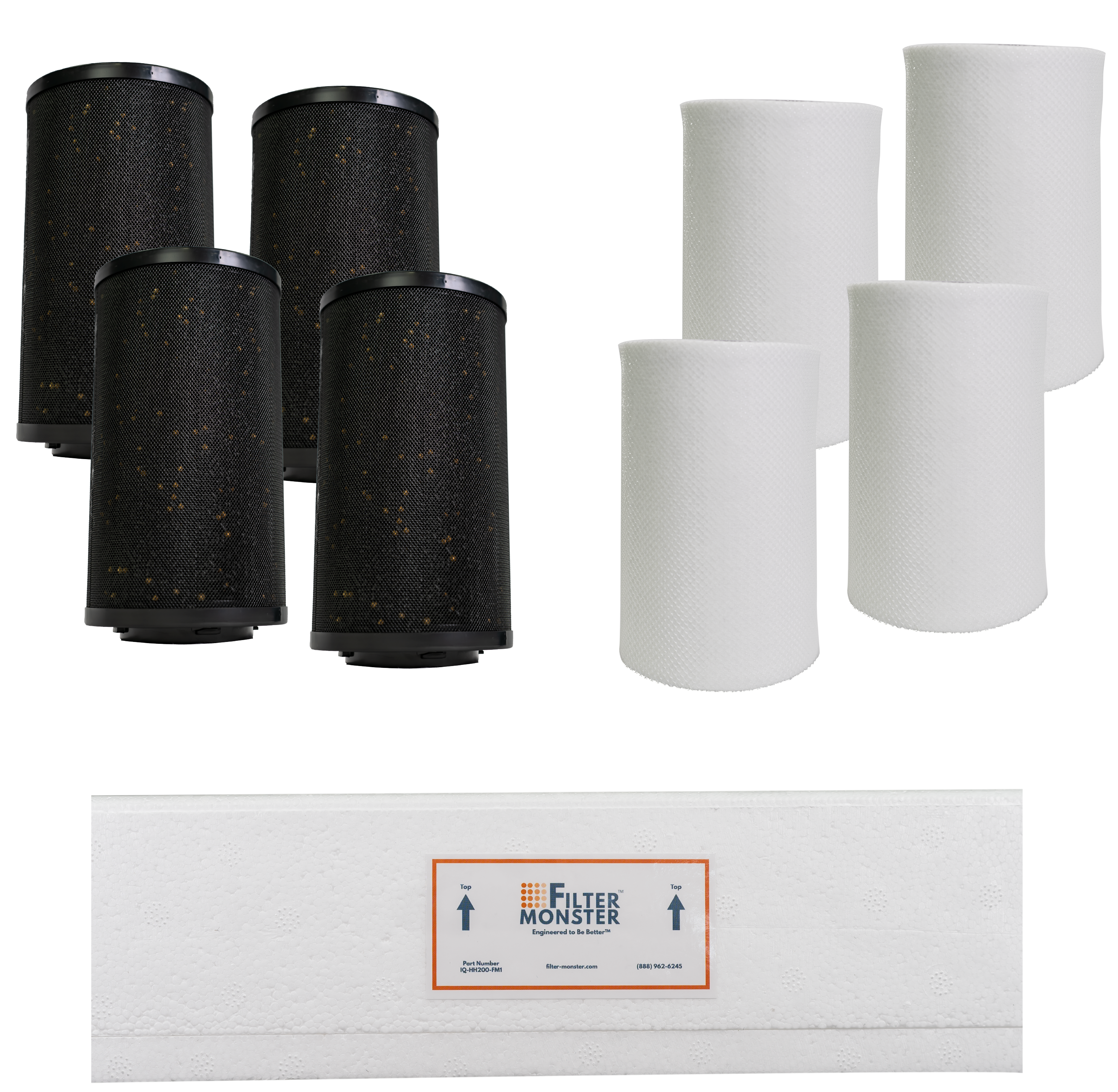 Filter-Monster Branded Replacement Filter Bundle Compatible with IQAir GC Multigas Air Purifier Filters