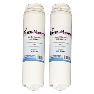Filter-Monster Replacement for GE GSWF Refrigerator Water Filter, Two Pack