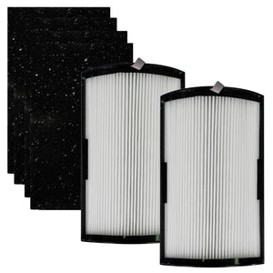 Hunter H-HF500-VP Replacement Filter Value Pack, Two HEPA filters and Four Pre-Filters, Front