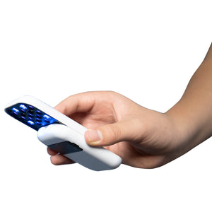 LivePure UV-Sanitizer, Hand Holding Product, Pearl White